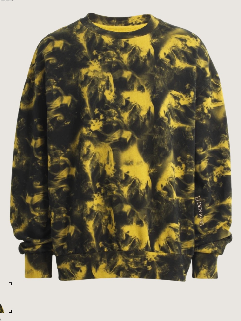 Yellow & Black Tie-Dye Pullover Hoodie